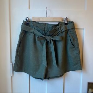 Paperbag Waist Bow Knot Shorts